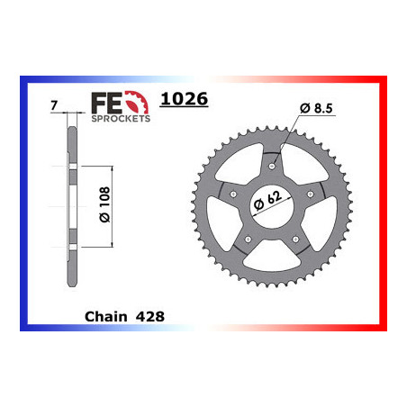 XPS.50 STREET '05/09 12X52 428H  (Modification en 428)