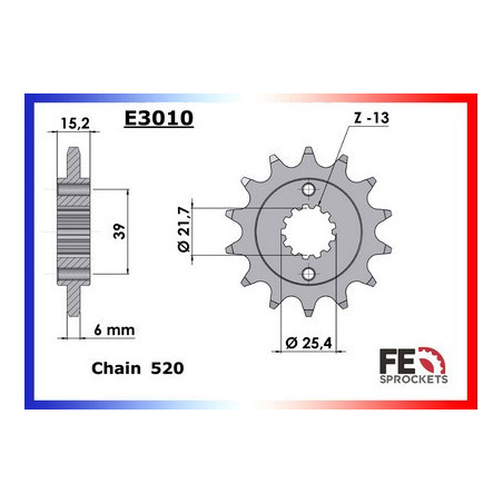 250.MAXXER '05/15 14X38 RK520SO * 250.MXU '02/09, 250.KXR '02/09