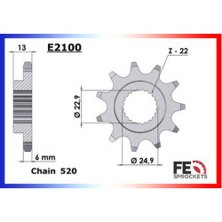 500.SPORTSMAN (6X6) '03/04 11X38 RK520SO *  (Transmission primaire) 2