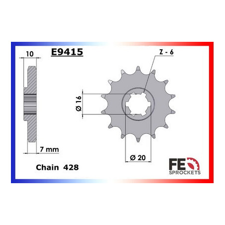 125.XRX '99/08, RX.125 D/SM '07/09 14X48 RK428MXZ
