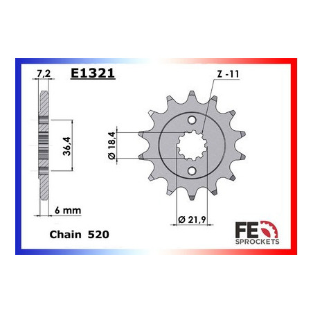 250.AJP '-12 12X50 RK520MXZ