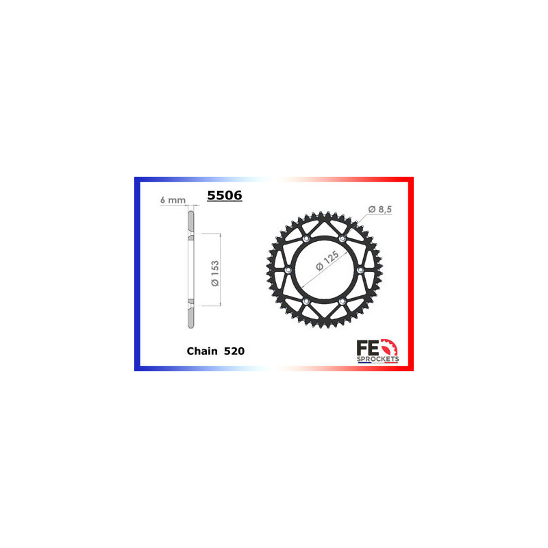 HM.250.CRF '05/10 13X48 RK520MXZ µ