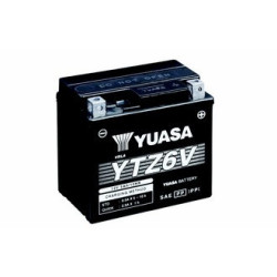 Batterie YUASA YTZ6V livrée avec les flacons d'acide