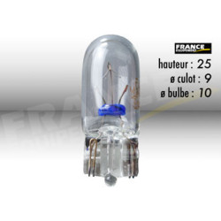 AMPOULE TEMOIN SANS CULOT W2,1x9,5D/W5W-T10 12V3W