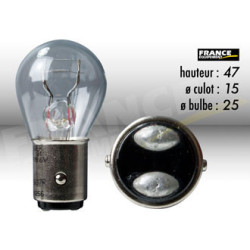 AMPOULE FEU STOP ET ARRIERE BAY15D 6V21/5W