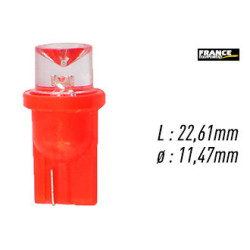 AMPOULE TEMOIN ROUGE SANS CULOT W2,1x9,5D/W5W-T10 12V0.29W