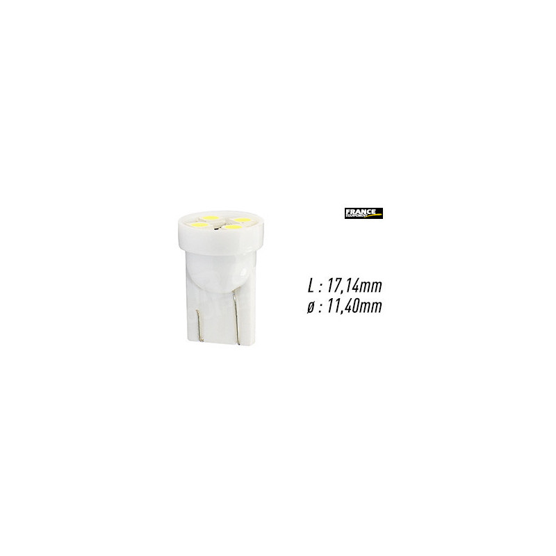 AMPOULE TEMOIN BLANCHE SANS CULOT W2,1x9,5D/W5W-T10 12V0.32W
