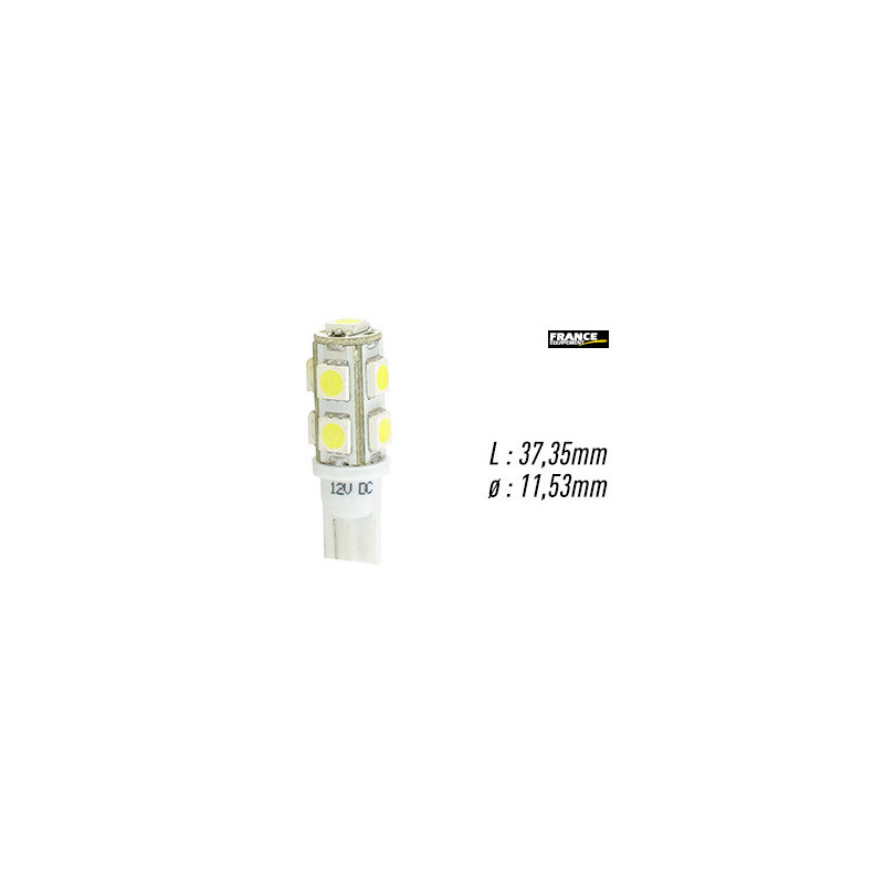 AMPOULE TEMOIN BLANCHE SANS CULOT W2,1x9,5D/W5W-T10 12V2.16W