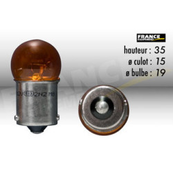 AMPOULE GRAISSEUR RING BAU15S 12V10W