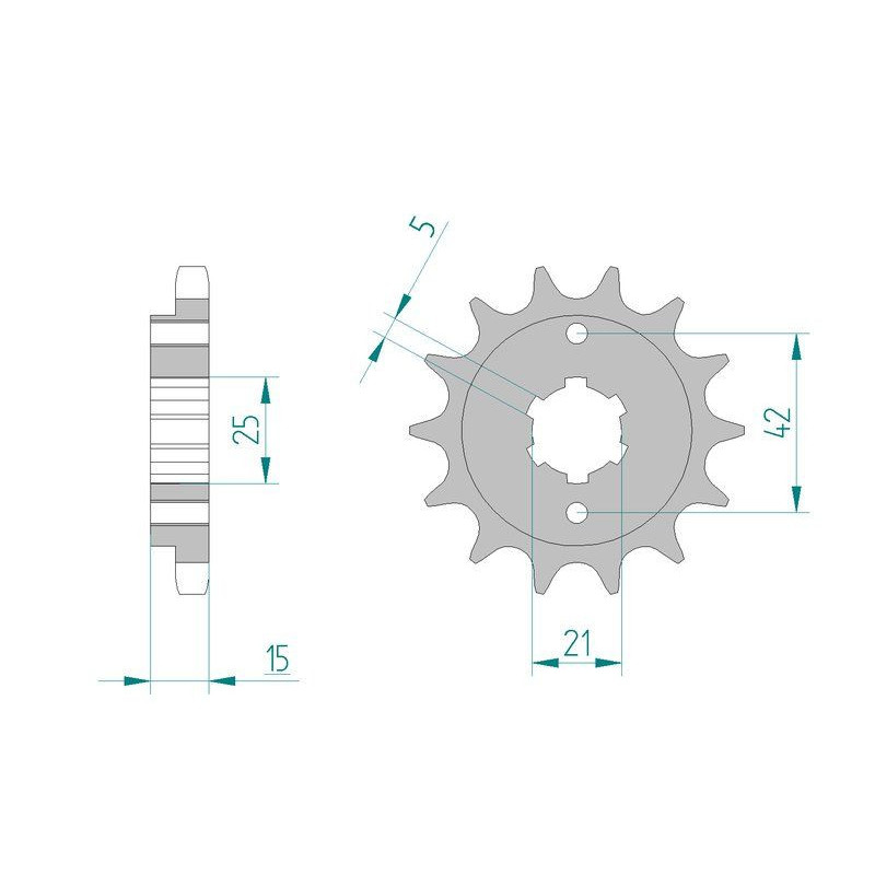 Kit chaine DID  ACIER DUCATI 600 PANTAH 1982 à 1982