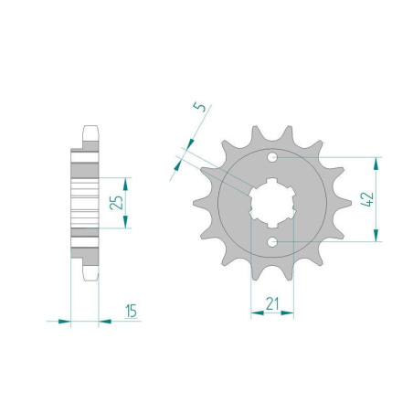 Kit chaine DID  ACIER DUCATI 600 PANTAH 1982 à 1982