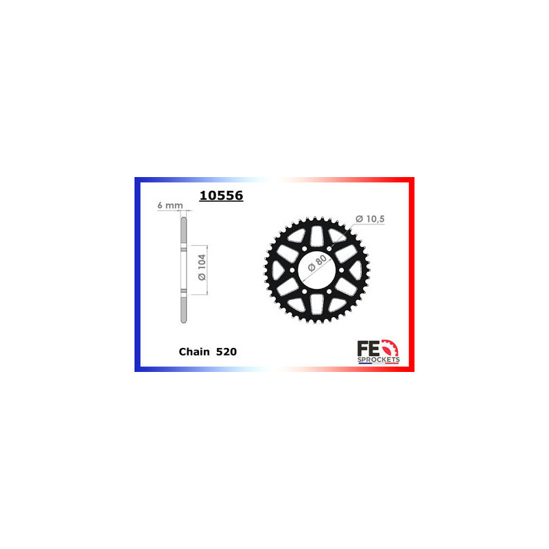 ZX.10.R/RR '21/22 17X41 RK520GXW Racing (Transformation en 520)