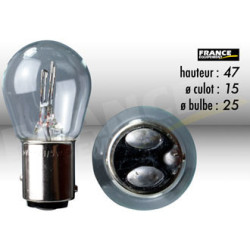 AMPOULE FEU STOP ET ARRIERE BAY15D 6V21/5W