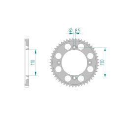 AFAM COURONNE ALU au pas de 428