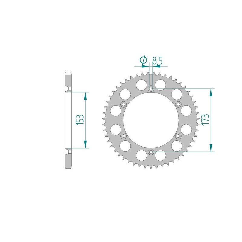 AFAM COURONNE ALU au pas de 520