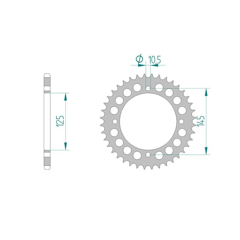 AFAM COURONNE ALU au pas de 520