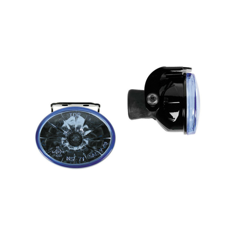 2 phares auxiliaires Luminux Bleu 