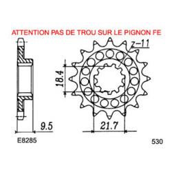 CR.500.RG/RH '86/87 14X51 RK520MXZ  (PE02) 2