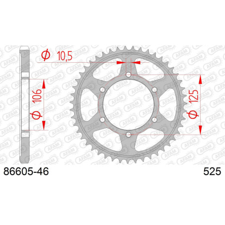 Kit chaîne acier TRIUMPH 765 STREET TRIPLE 2017-2022   