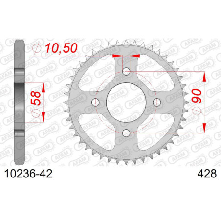 Kit chaîne acier BULLIT 125 HUNT S 2017-2018   
