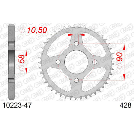 Kit chaîne acier BRIXTON BX 125 2018-2021   