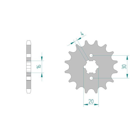 Kit chaine DID  ACIER KAWASAKI KMX 125 1986 à 1998