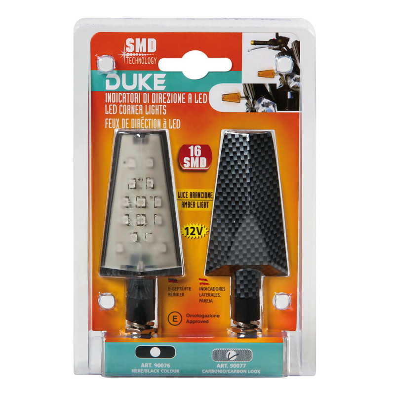 Duke, Clignotants À Led - 12V Led - Carbone Lampa 
