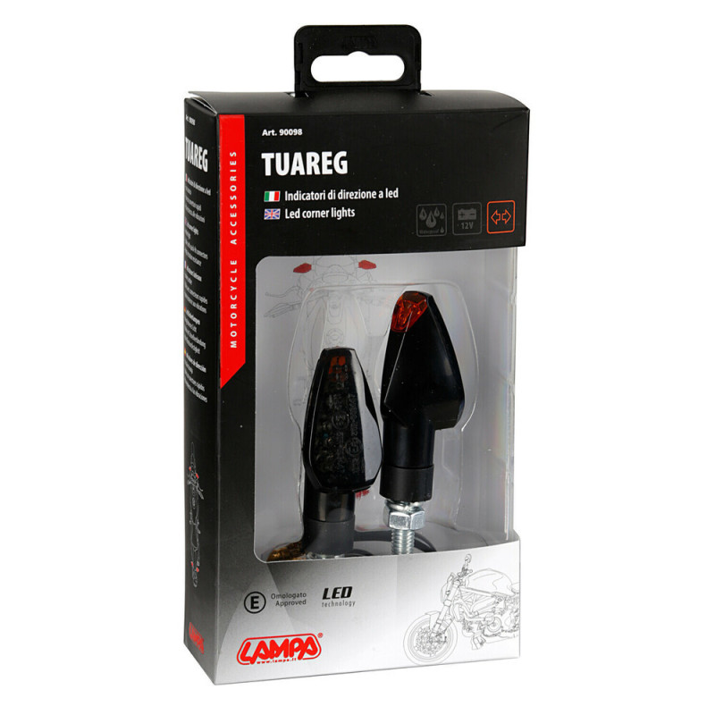 Tuareg, Clignotants À Led - 12V Led - Noir Lampa 