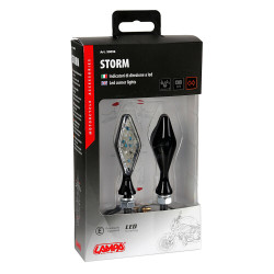 Storm, Clignotants À Led - 12V Led - Noir Lampa 