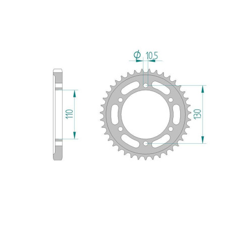 Kit chaine DID  ACIER KAWASAKI GPX 600 R   C1-10 1988 à 1997