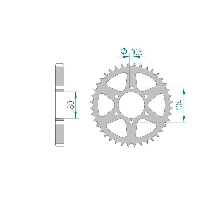Kit chaine DID  ACIER KAWASAKI Z 750   (GPZ)   R1- L3-4 1982 à 1987