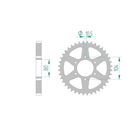 Kit chaine DID  ACIER KAWASAKI Z 750   (GPZ)   R1- L3-4 1982 à 1987