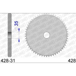 Couronne / Frette en Aluminium 428 2