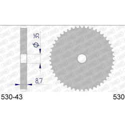 Couronne / Frette en Aluminium 530 2