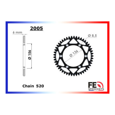 HM.125 CRE '11/13 13X51 RK520MXZ µ