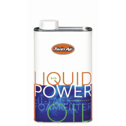 Huile pour filtre à air TWIN AIR Bio Liquid Power Foam biodégradable - Bidon 12x1L