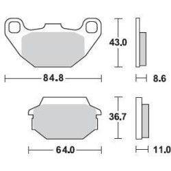 Plaquettes de frein arrière...