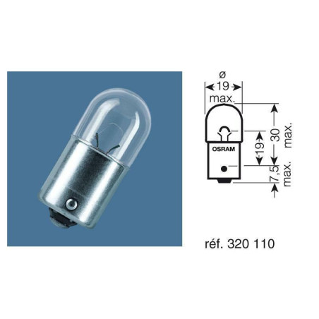 Ampoule OSRAM Original Line R10W 12V 10W