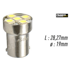 AMPOULE BLANCHE TYPE BA15S 12V1.2W