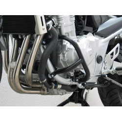 Protection moteur noir pour Suzuki GSF 650 (WVB5) 2005-2006 et GSF 650 (WVCJ) 2007-2008 et (WVCZ) 2009-2012 