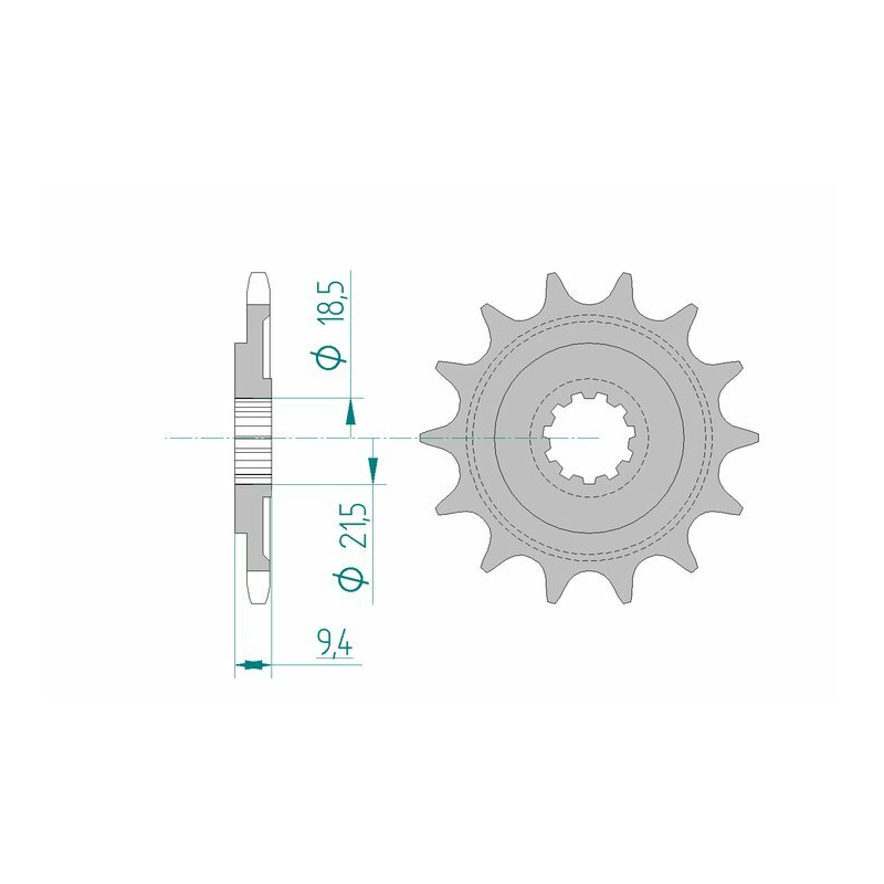 Pignon 500 CR en 15 dents