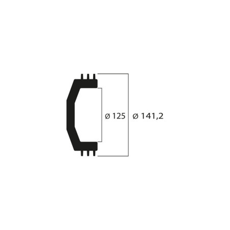 Cloche d'embayage MALOSSI Maxi Wing  - Ø125mm / 960g
