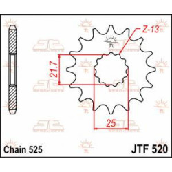 Pignon JT SPROCKETS Anti-Bruit