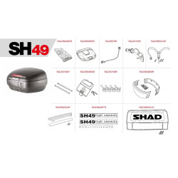 Pièces de rechange pour SHAD SH49.