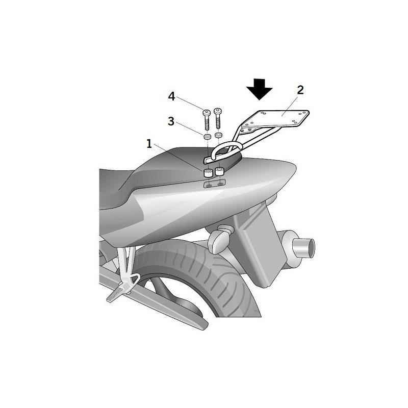 Porte paquet Shad Top Master H0CB61ST