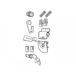 SERRURE POUR TOP CASE SHAD SH33/SH34 2016