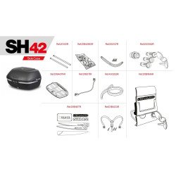 Pièces de rechange pour SHAD SH42.
