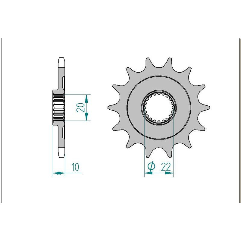 Kit chaine DID  ALU SHERCO SEF 300 I...