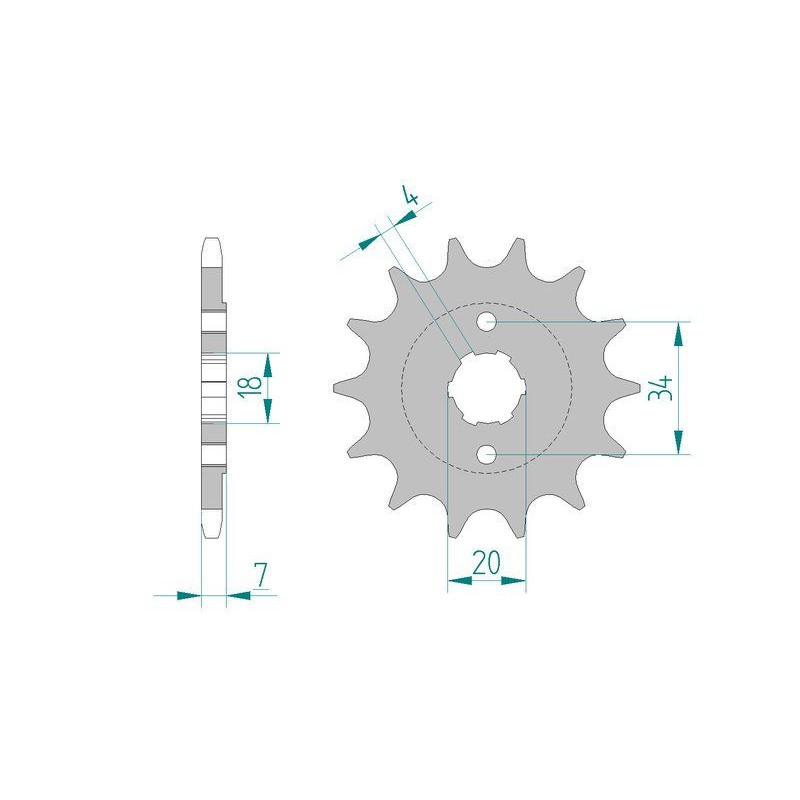 Kit chaine DID  ACIER SMC 170 BLAST/...