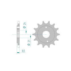 Pignon AFAM pour moto au pas de 520